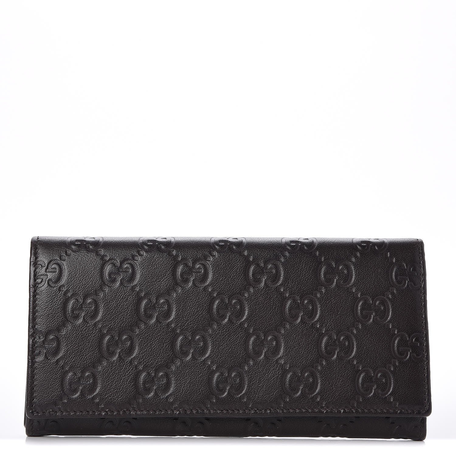 Gucci Guccissima Continental Wallet Dark Brown 1 of 9