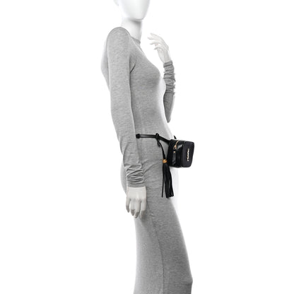 Saint Laurent Calfskin Canvas Monogram Lou Belt Bag Black 2 of 10