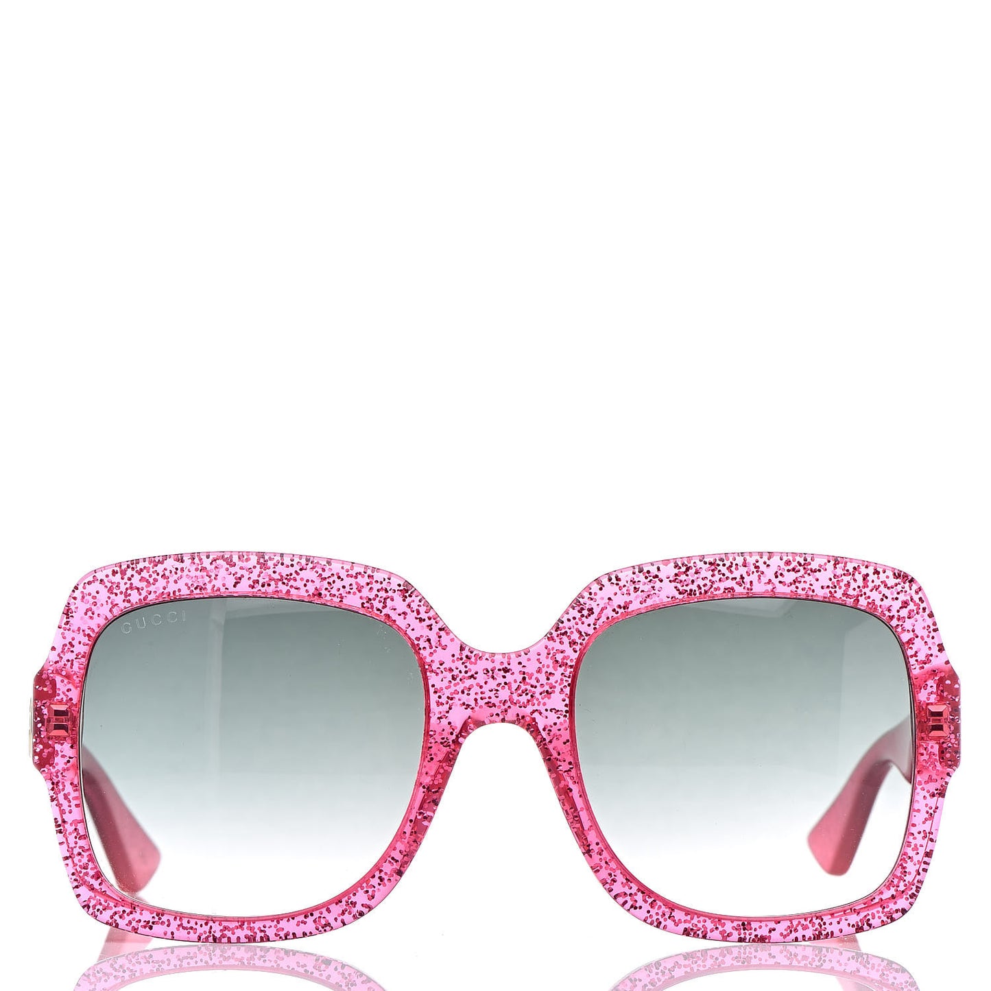 Square Frame GG 0036S Sunglasses Glitter Pink