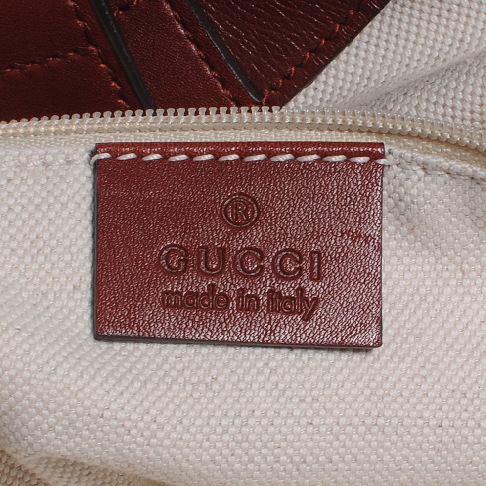 Guccissima Large Sukey Tote Cherry