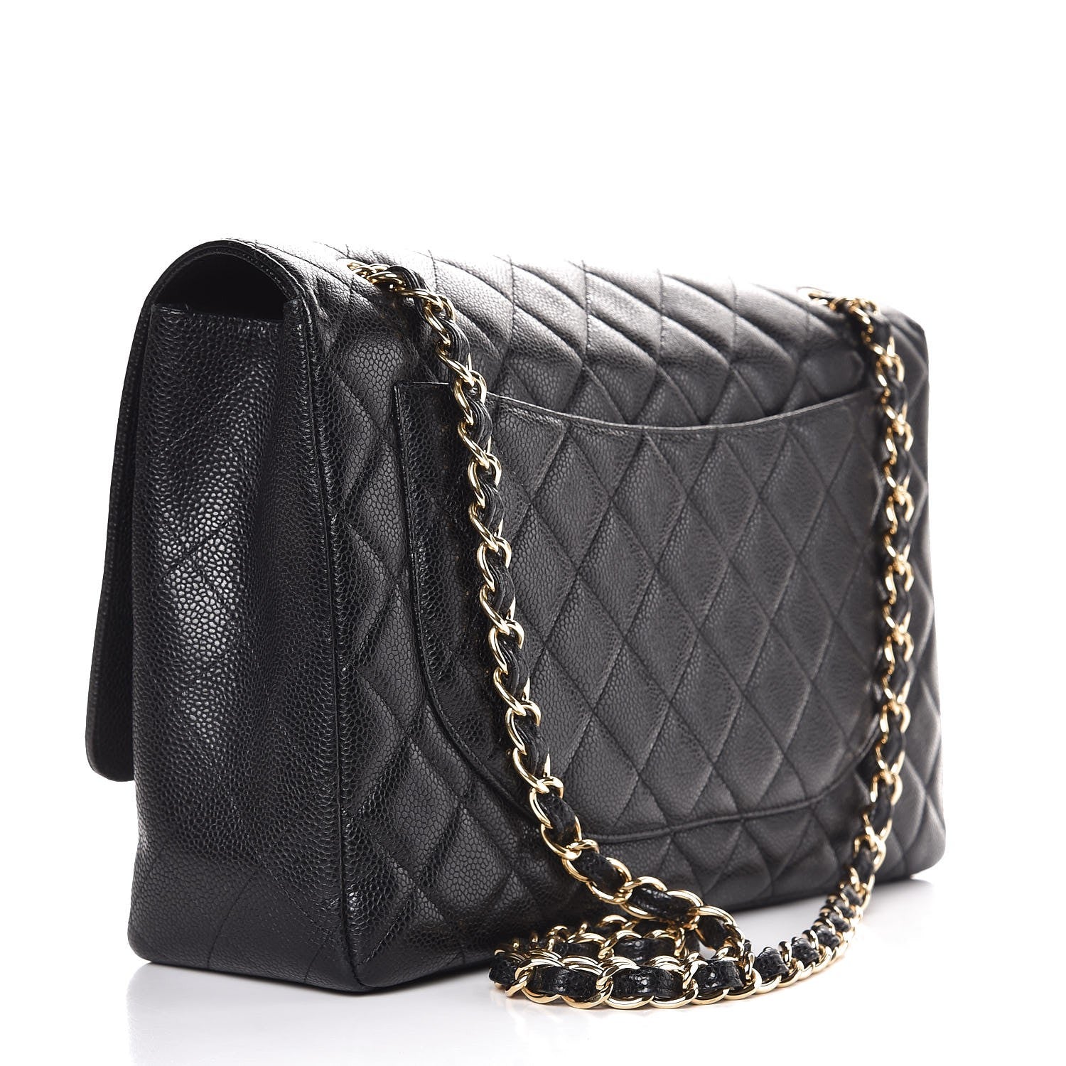 Chanel Caviar Quilted Maxi Single Flap Black 4 of 8