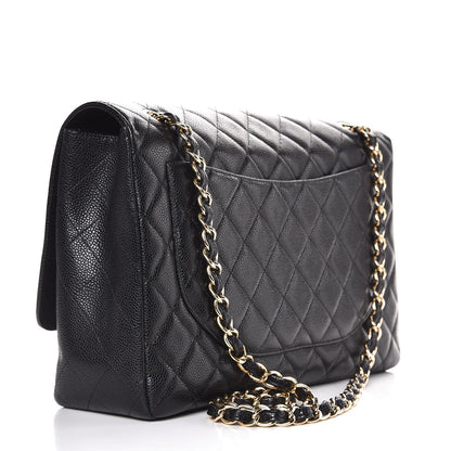 Chanel Caviar Quilted Maxi Single Flap Black 4 of 8