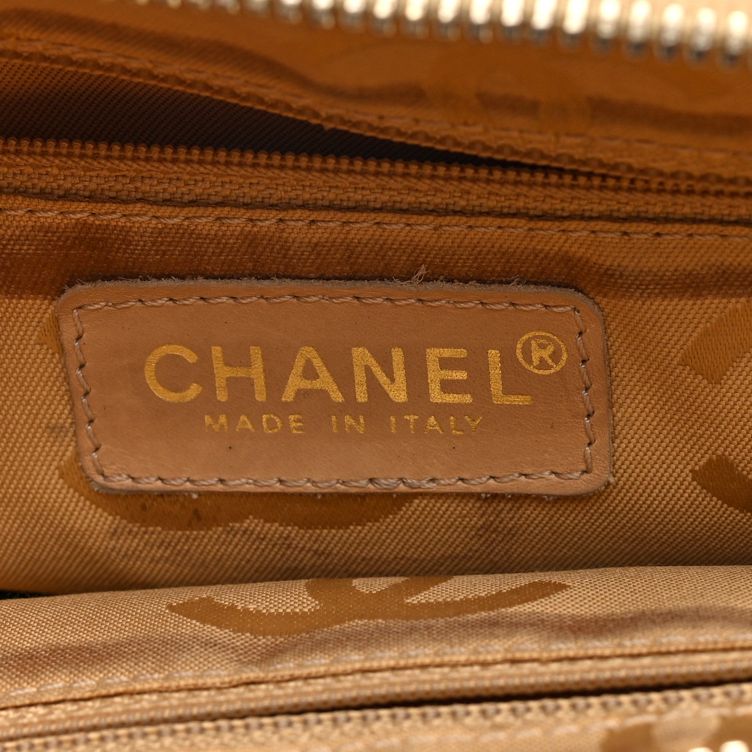 Chanel Caviar CC Shoulder Bag Beige 6 of 10