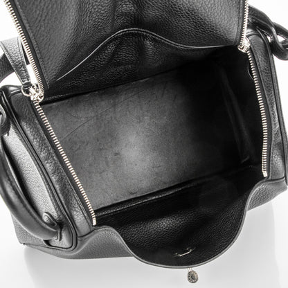 Hermes Taurillon Clemence Lindy 30 Black 5 of 7