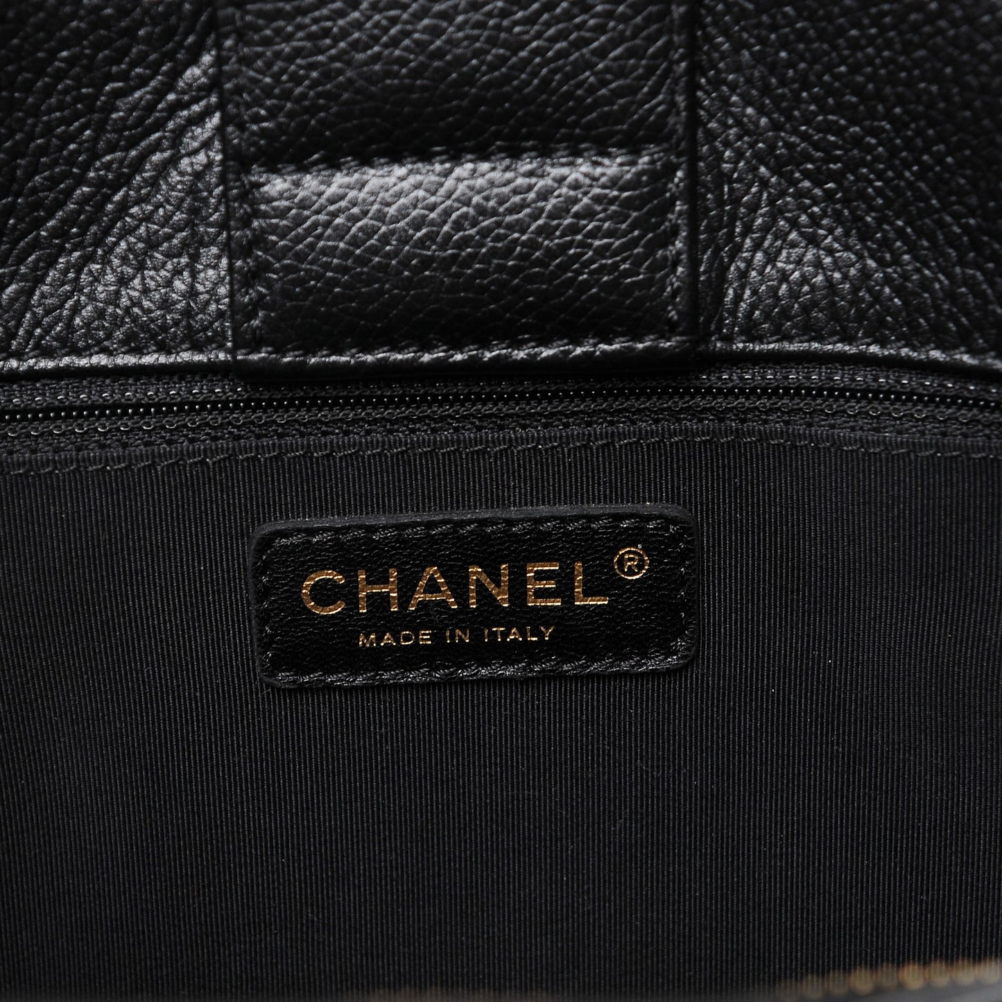 Calfskin Cerf Executive Shopper Tote Black