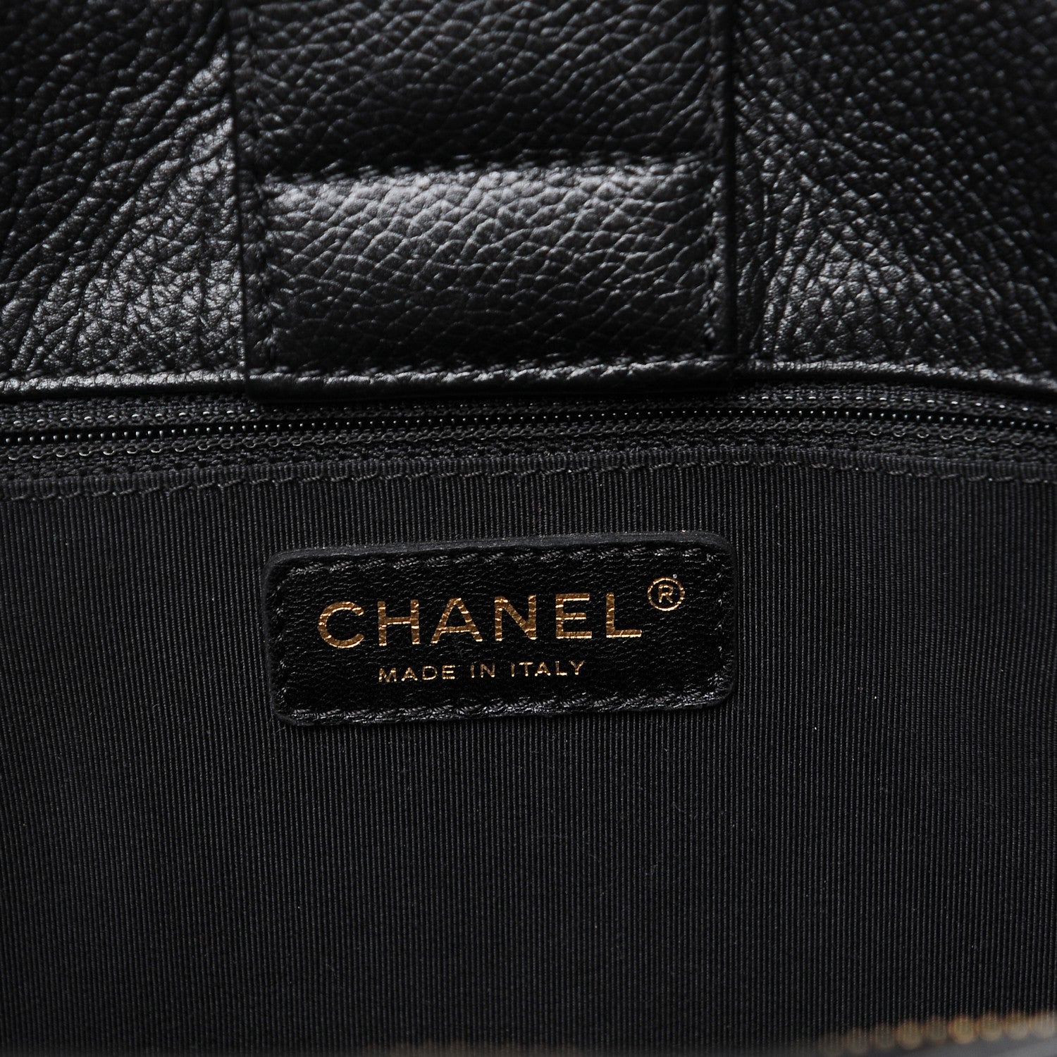 Chanel Calfskin Cerf Executive Shopper Tote Black 6 of 11