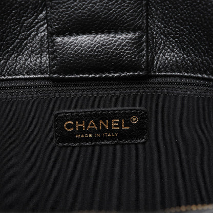 Chanel Calfskin Cerf Executive Shopper Tote Black 6 of 11