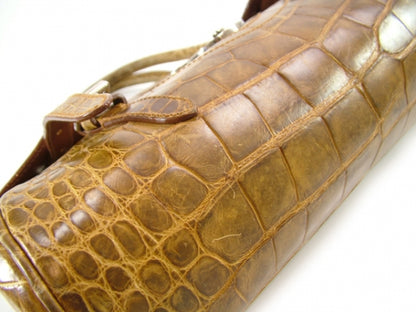 FASHIONPHILE RALPHLAURENAlligatorRickyToteBag 11 of 14