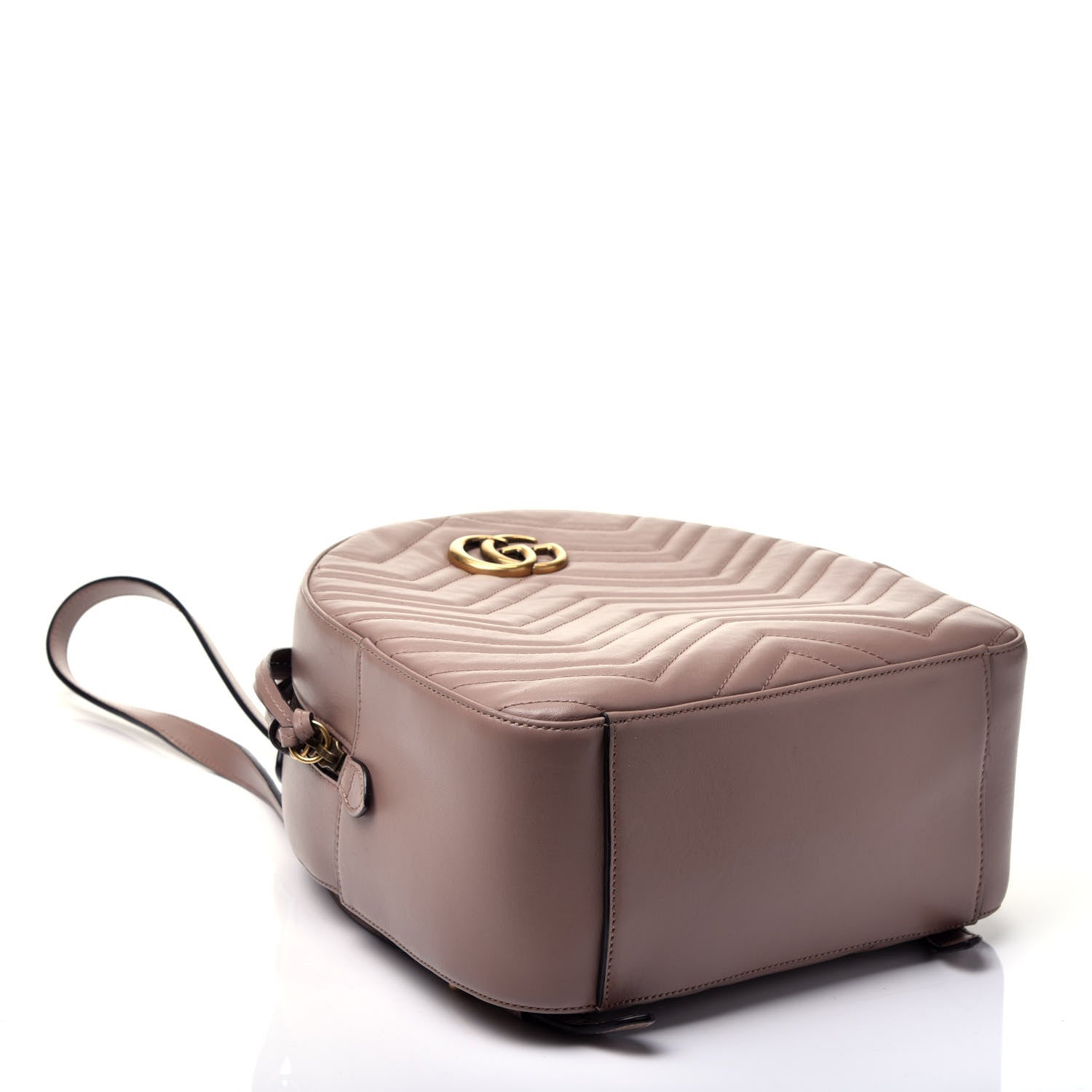 Gucci Calfskin Matelasse GG Marmont Dome Backpack Porcelain Rose 4 of 9