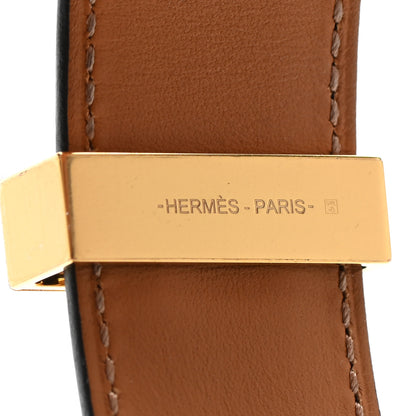 Hermes Madame Calfskin Collier de Chien 24 Bracelet T1 Black 6 of 9