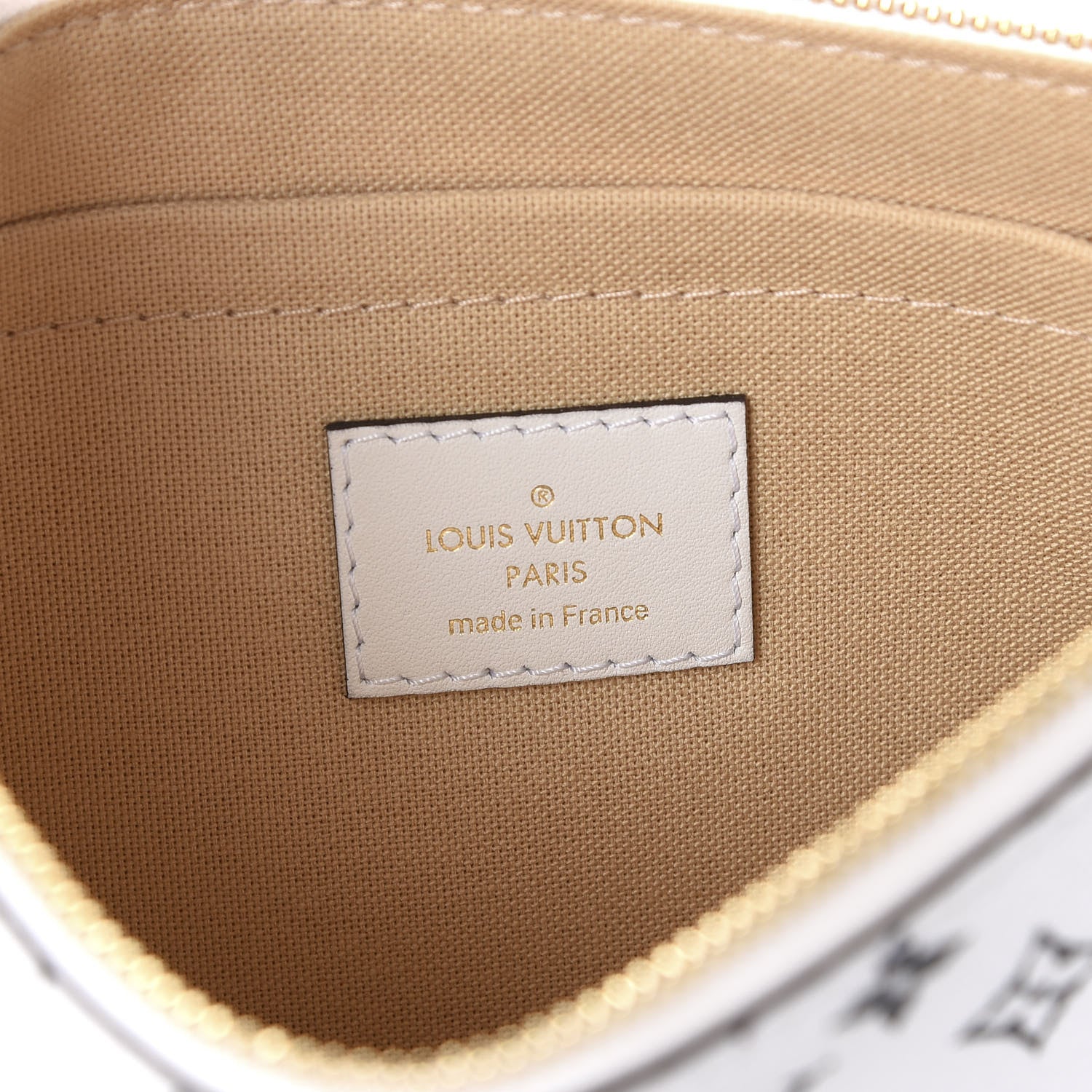 Louis Vuitton Monogram Giant Neverfull MM GM Pochette White 5 of 9