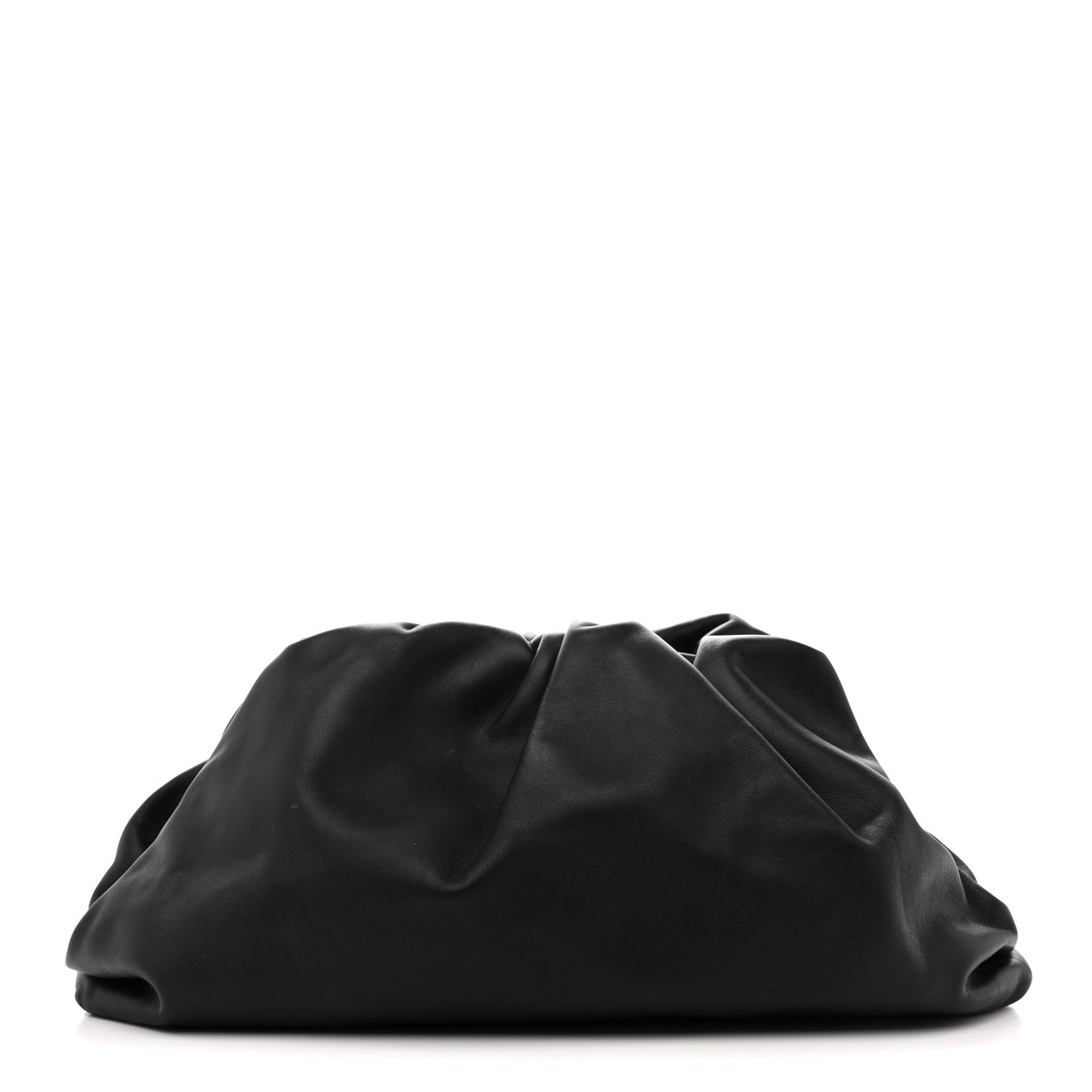 Smooth Butter Calf The Pouch Oversized Clutch Black