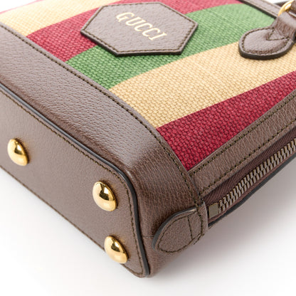 Gucci Canvas Marley Stripe 100 Centennial Music Mini 1955 Top Handle Bag Multicolor 9 of 10