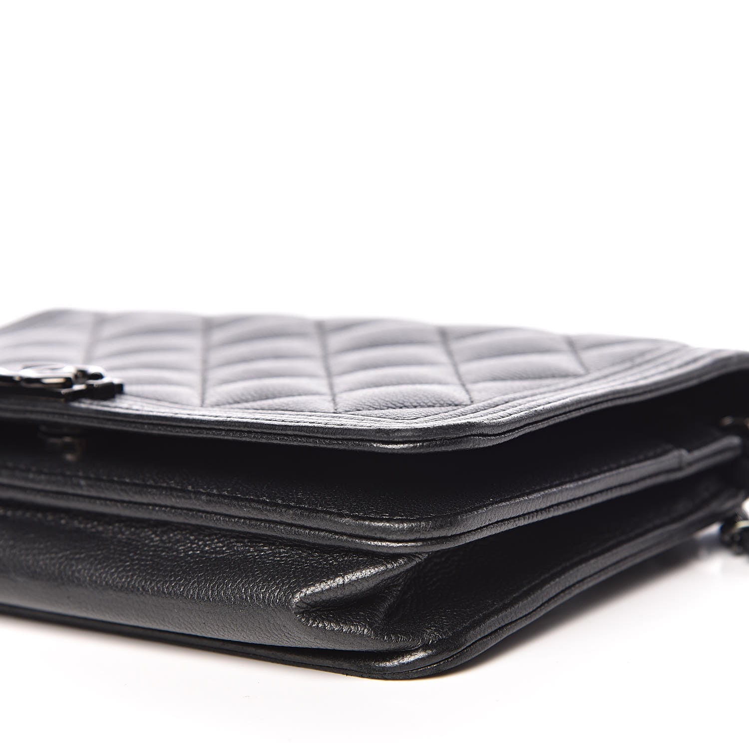 Chanel Caviar Quilted Boy Wallet On Chain WOC So Black 10 of 14