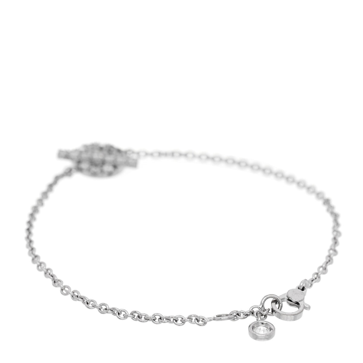 18K White Gold Diamond Finesse Bracelet LG