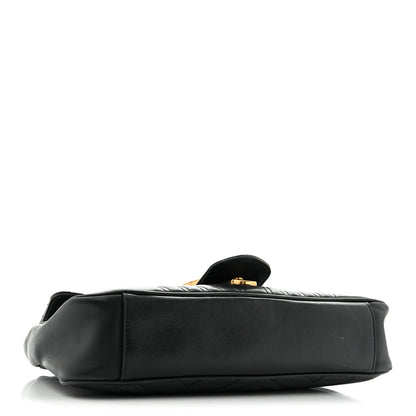 Gucci Calfskin Matelasse Medium GG Marmont Shoulder Bag Black 4 of 17