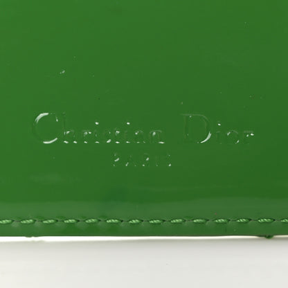Christian Dior Patent Cannage Lady Dior Card Holder Green 6 of 8