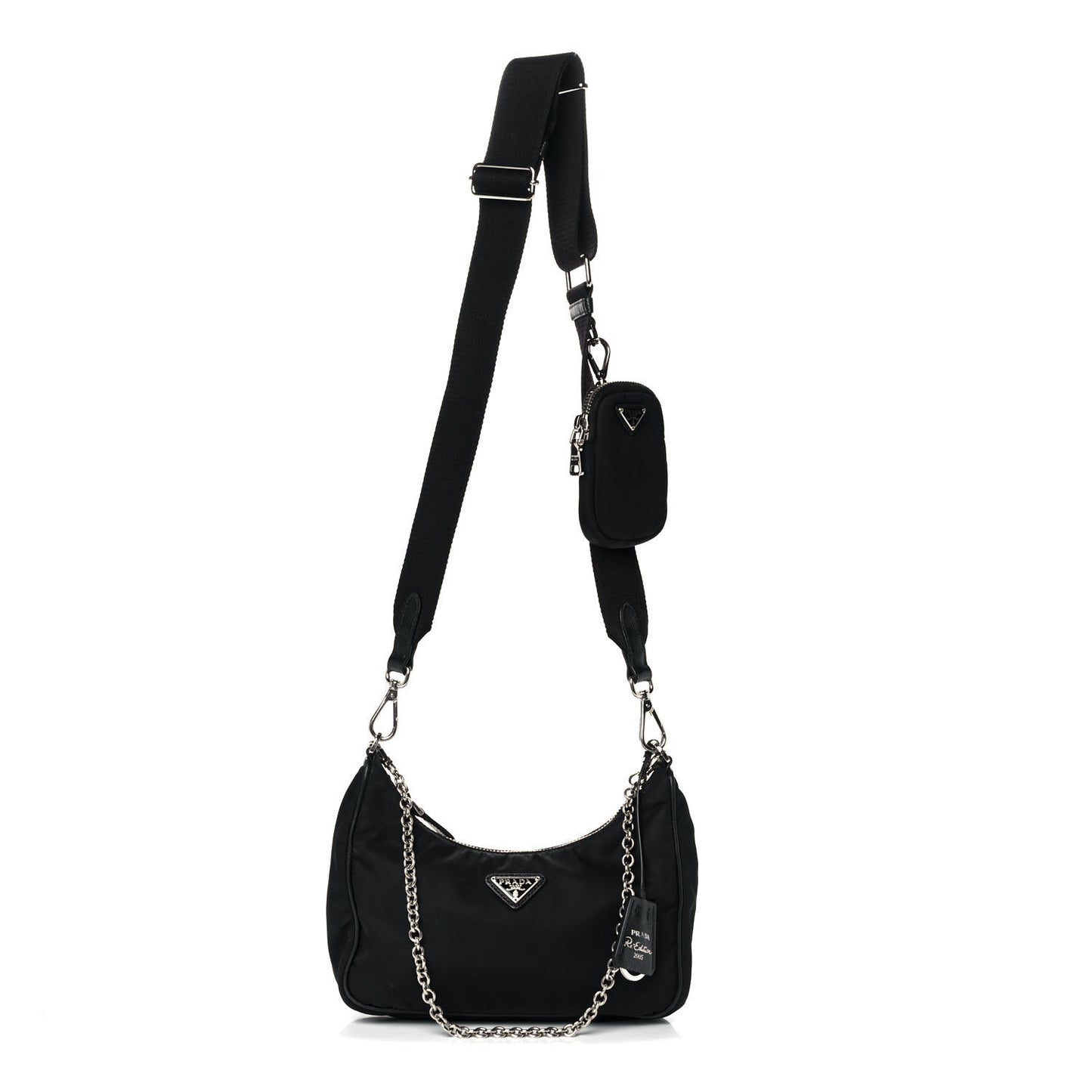 Nylon Re-Edition 2005 Shoulder Bag Black