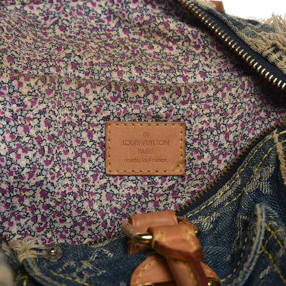 Louis Vuitton Denim Patchwork Speedy 30 Blue 6 of 17