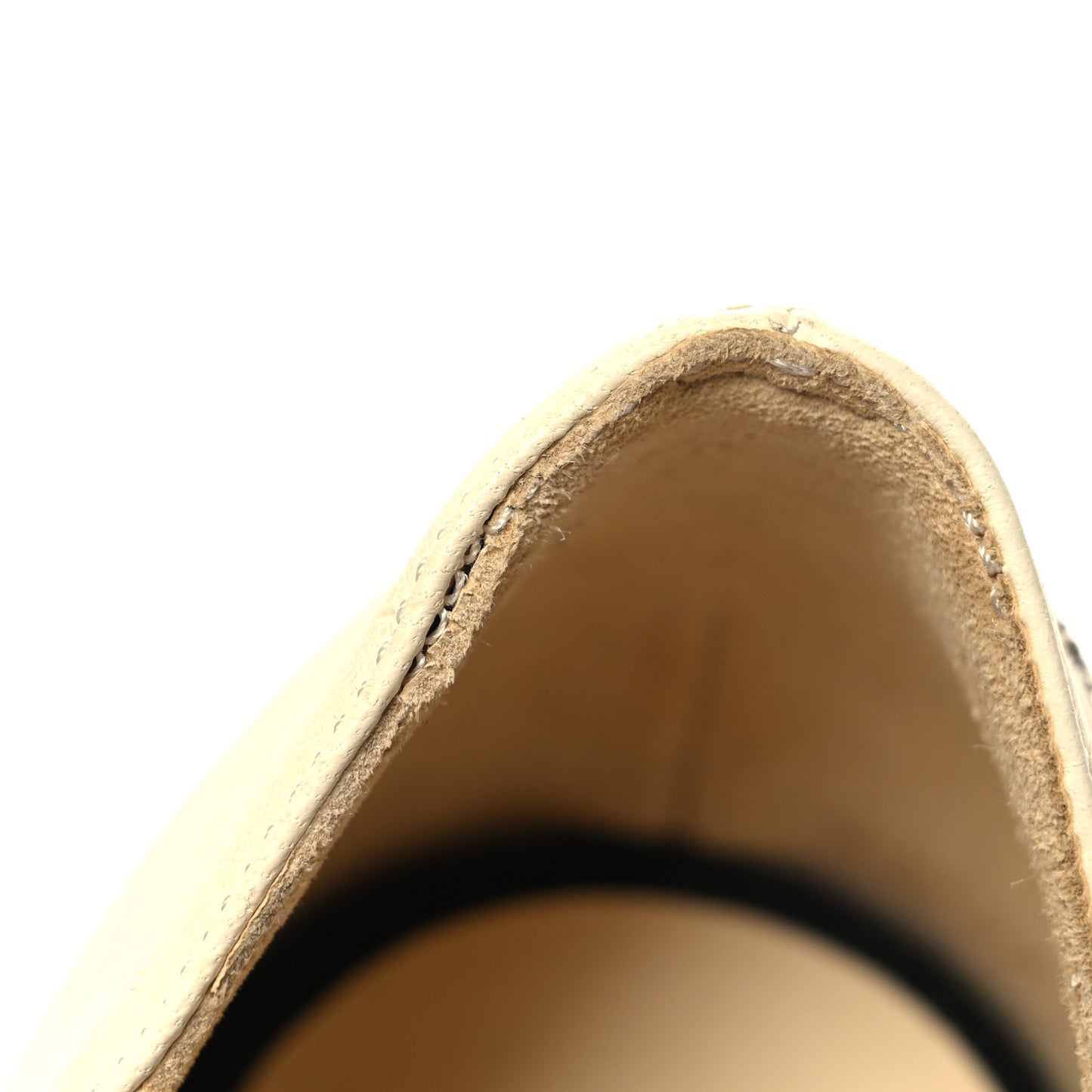 Lambskin Grosgrain Pearl Slingbacks 37.5 White Black