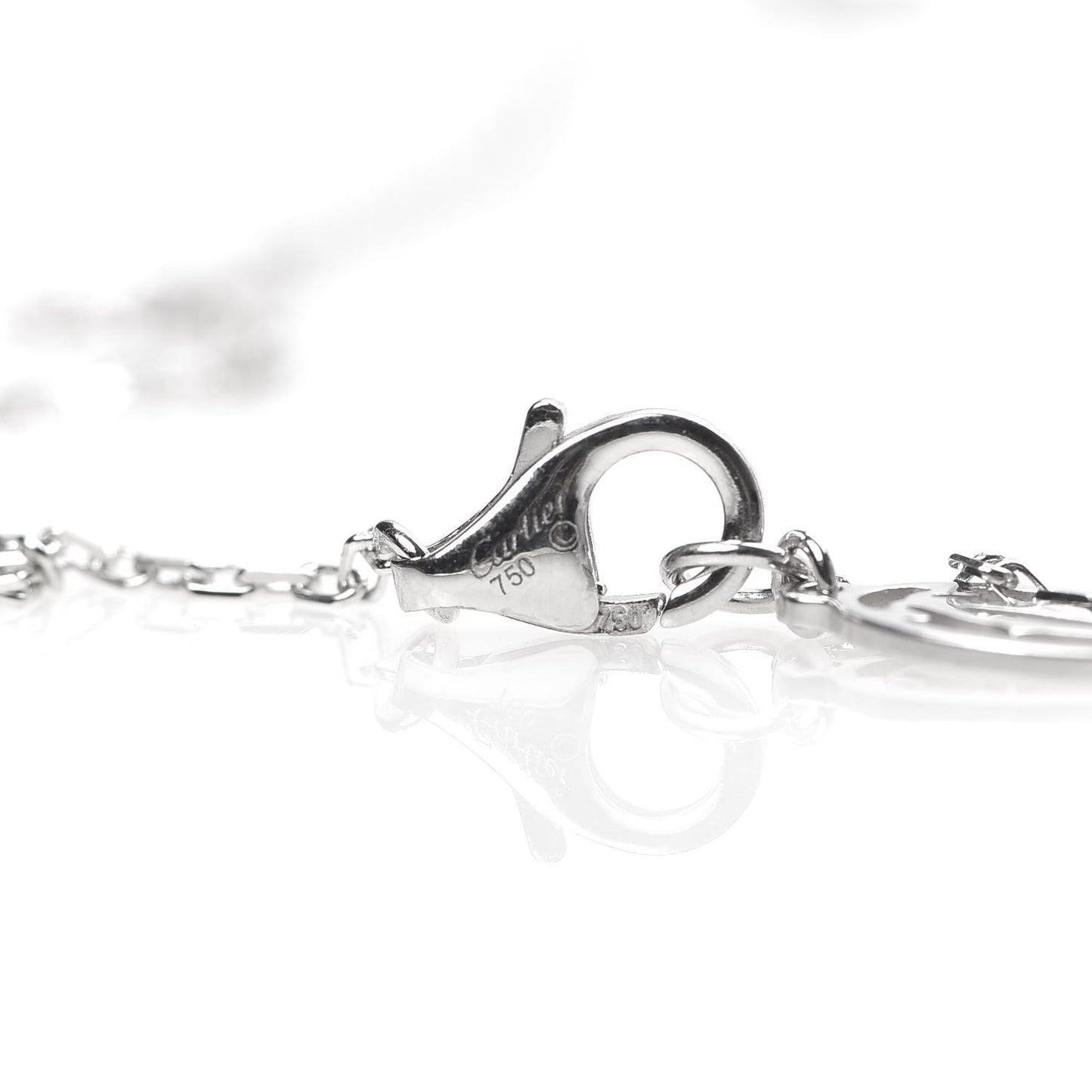 18K White Gold Diamond LM D'Amour Pendant Necklace