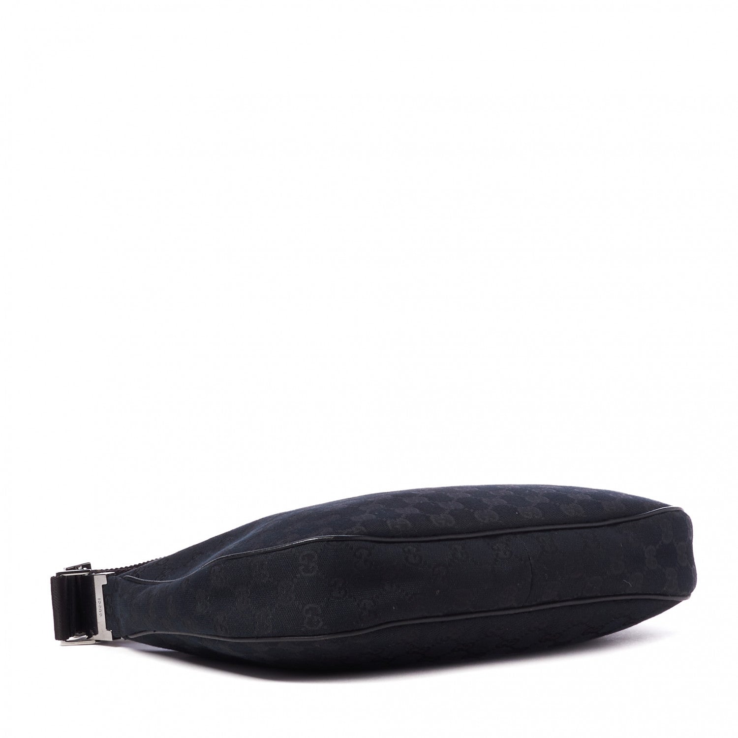 Gucci Monogram Medium Half Moon Hobo Black 3 of 8