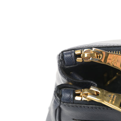 Prada Saffiano Small Galleria Double Zip Tote Bluette 22 of 22