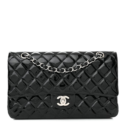 Chanel Patent Quilted Medium Double Flap Black 1 of 13