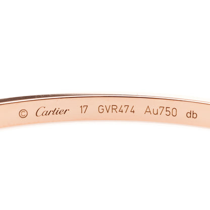 Cartier 18K Pink Gold Small LOVE Bracelet 17 7 of 7