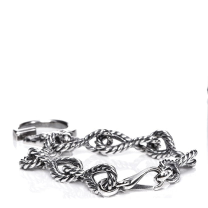 Gucci Sterling Silver G Horse Rope Bracelet 3 of 12