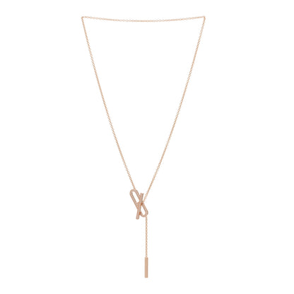 Hermes 18K Rose Gold Diamond PM Ever Chaine D'Ancre Necklace ST 2 of 5