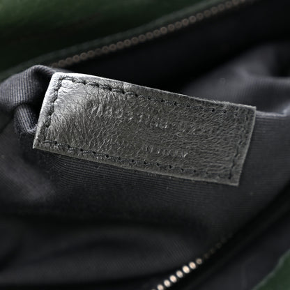 Saint Laurent Crinkled Lambskin Matelasse Monogram Medium Niki Chain Satchel Military Olive 7 of 15