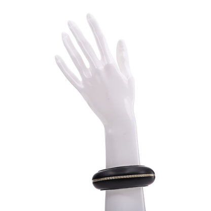 John Hardy Sterling Silver 18K Yellow Gold Classic Chain Cuff Medium Ebony 2 of 8