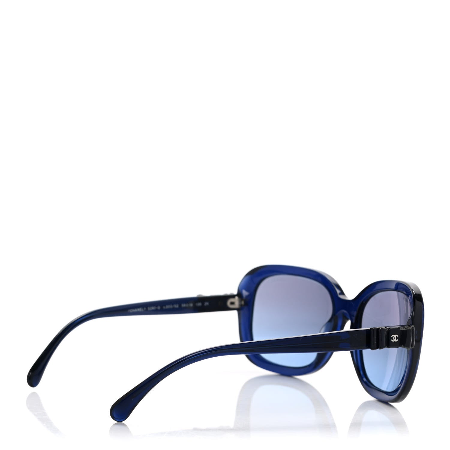 Chanel Acetate CC Bow Sunglasses 5280-Q Blue 4 of 8