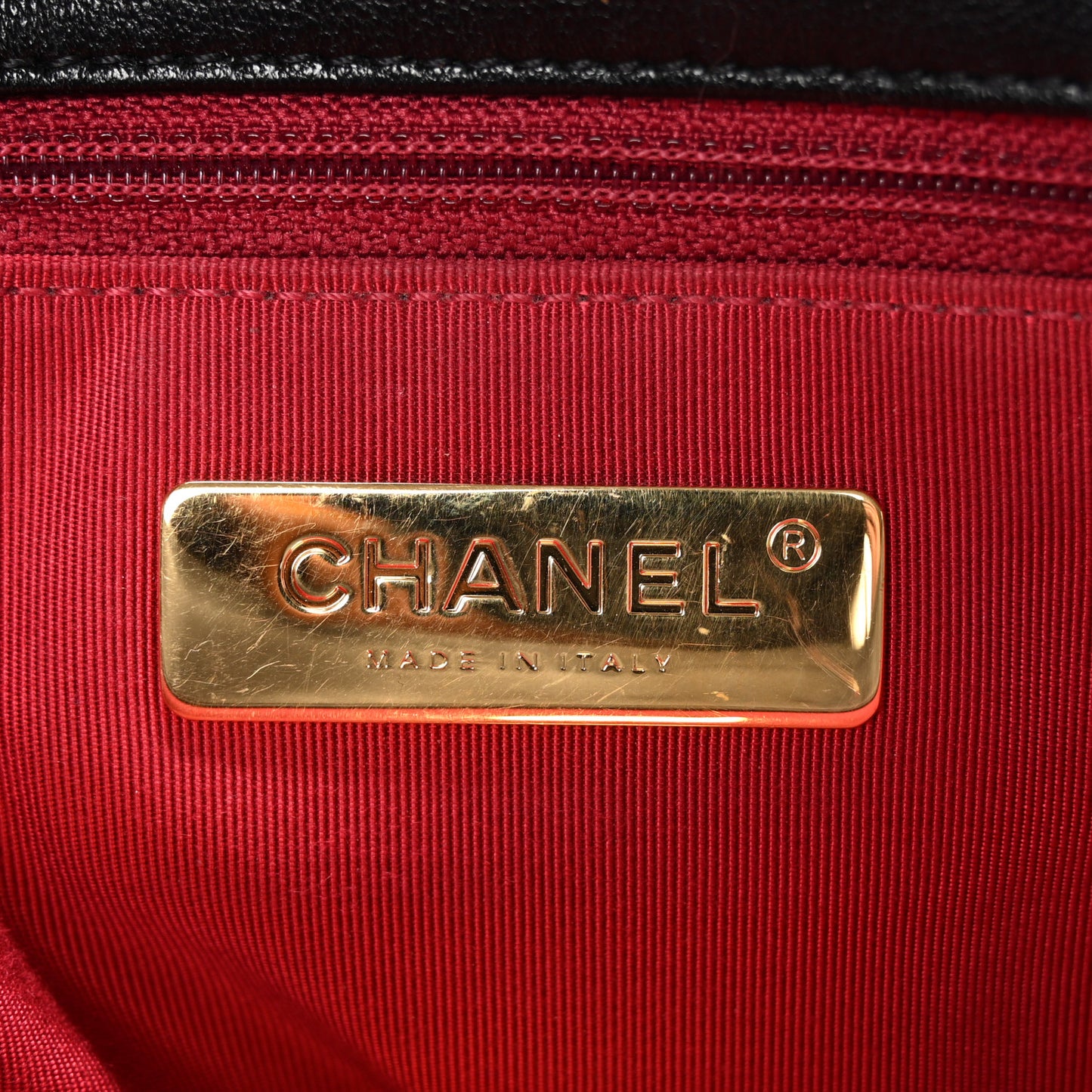 Goatskin Quilted Medium Chanel 19 Flap Black