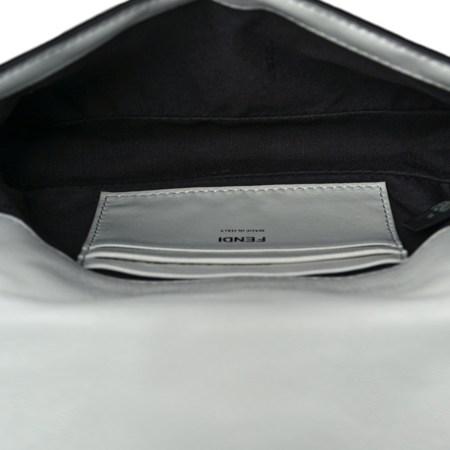 Fendi Nappa FF 1974 Embossed Mini Baguette White 5 of 9