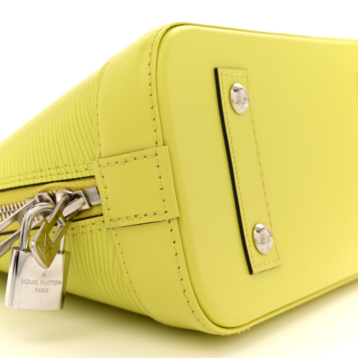 Louis Vuitton Epi Jacquard Alma BB Yellow Citron 8 of 12