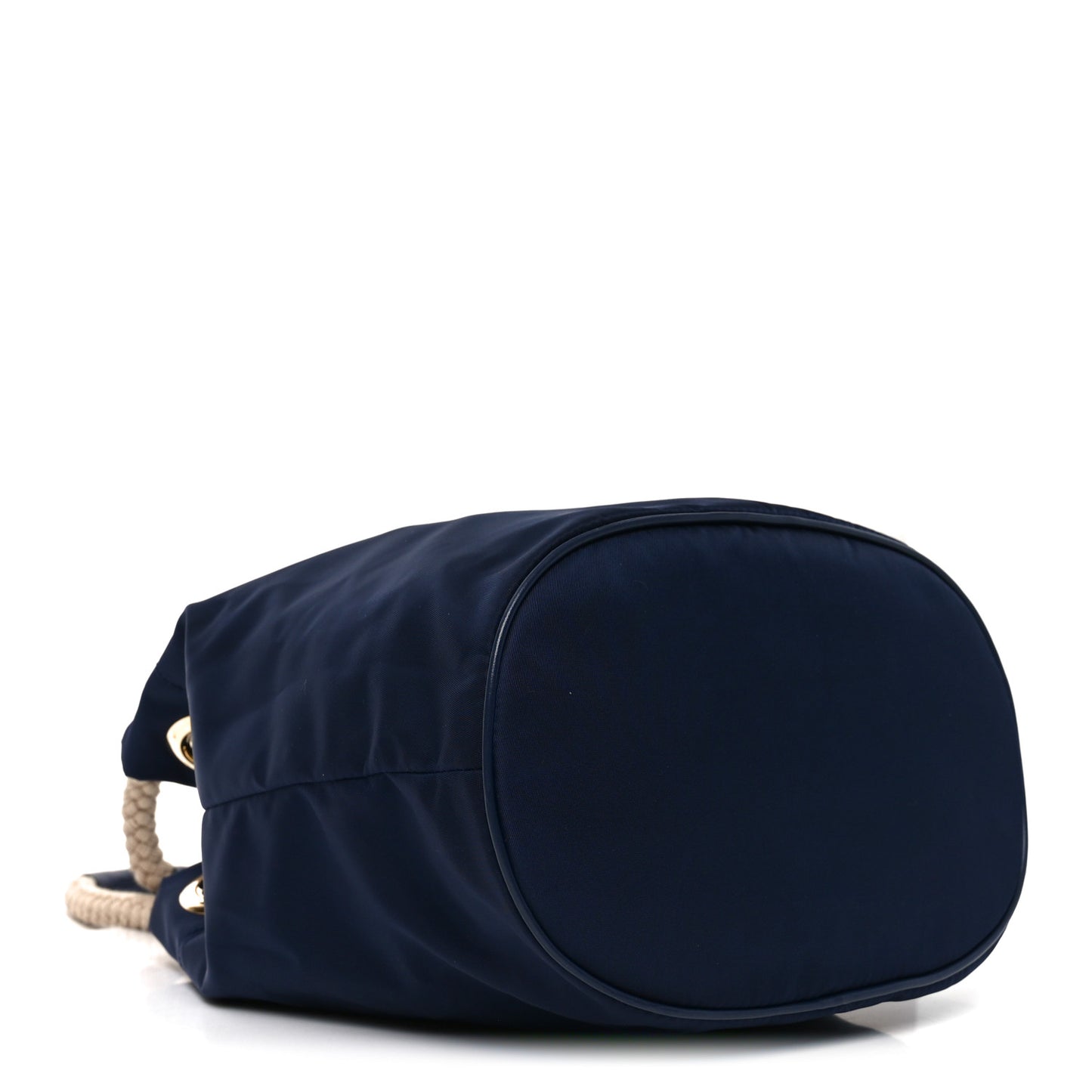 Re-Nylon Triangle Mariner Small Bucket Bag Baltic Blue