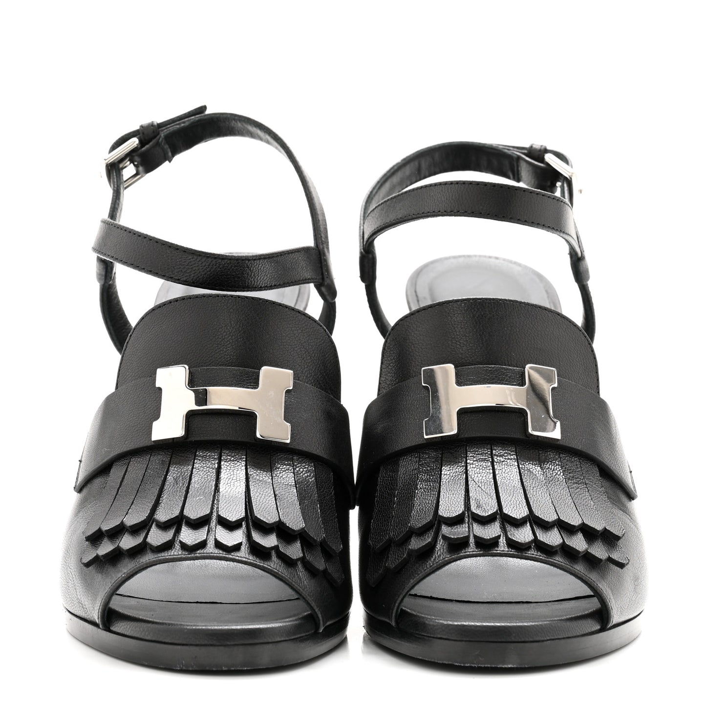Goatskin Alesia Sandals 37.5 Black