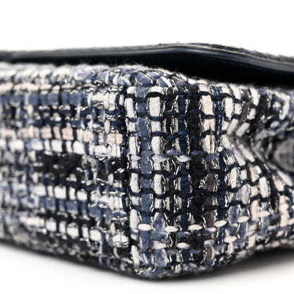Chanel Tweed Snakeskin Quilted Medium CC Filigree Flap Multicolor 10 of 11