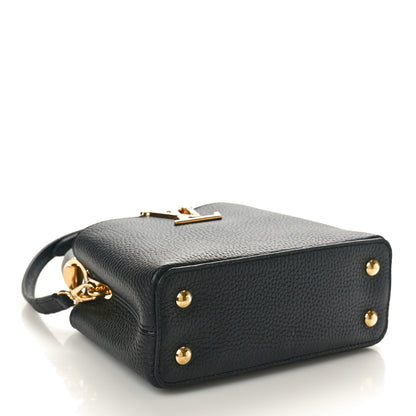 Louis Vuitton Taurillon Embellished Flower Handle Capucines Mini Black 4 of 9