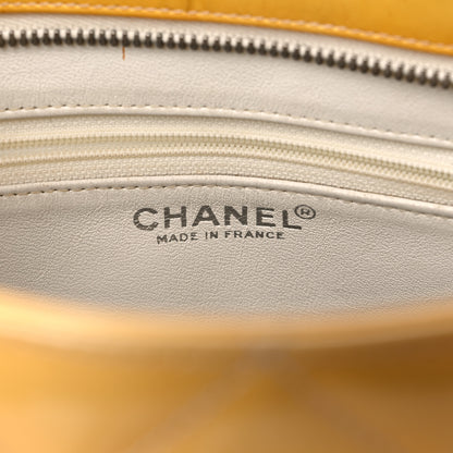 Chanel Patent Quilted Medallion Tote Yellow 6 of 32