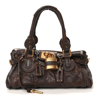 Chloe Calfskin Medium Paddington Satchel Chocolate 1 of 9