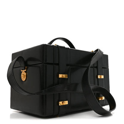 Versace Calfskin Medusa Vanity Train Case Black 2 of 8