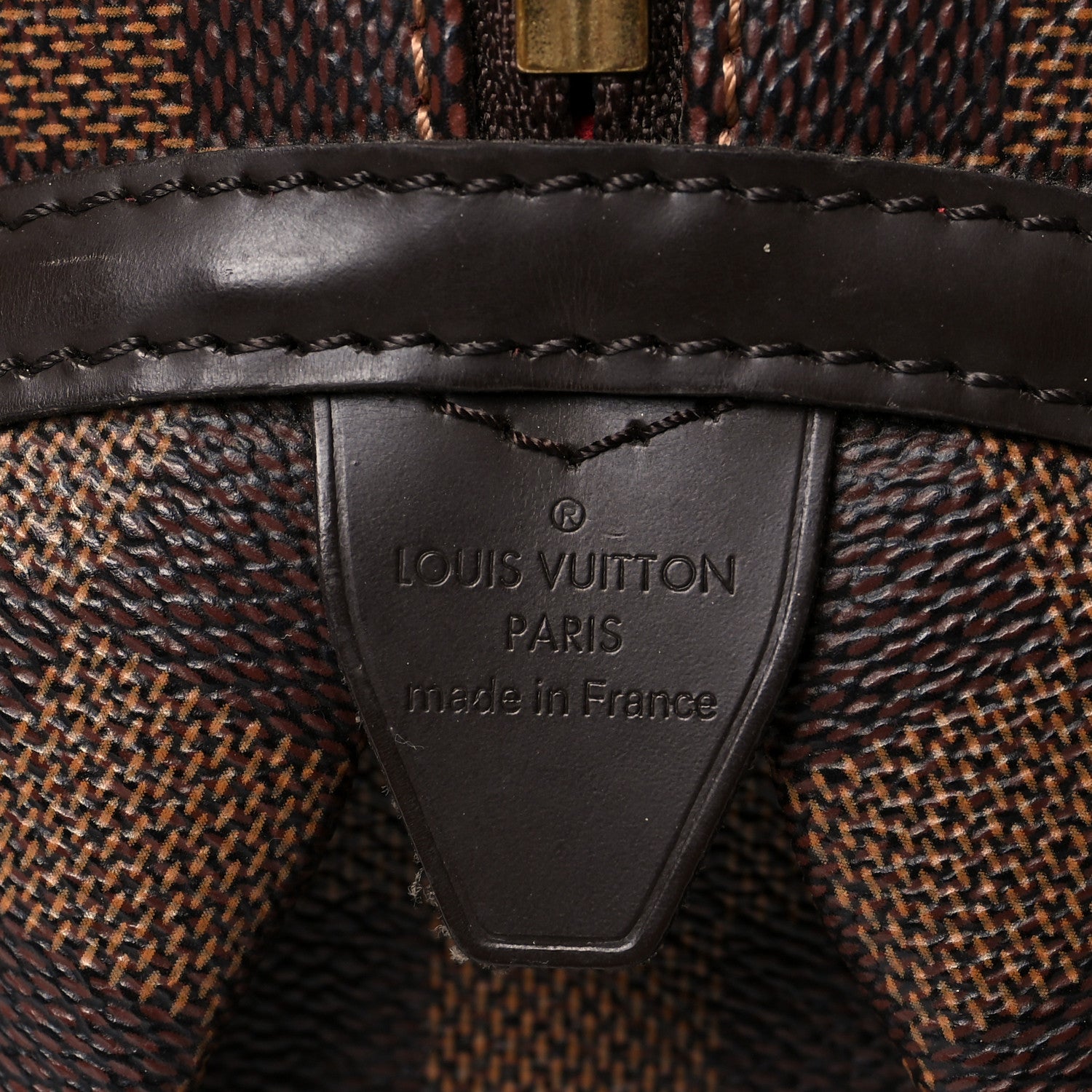 Louis Vuitton Damier Ebene Rivington GM 6 of 9