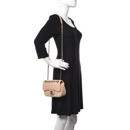 Chanel Aged Calfskin Quilted Small Easy Flap Beige 2 of 11