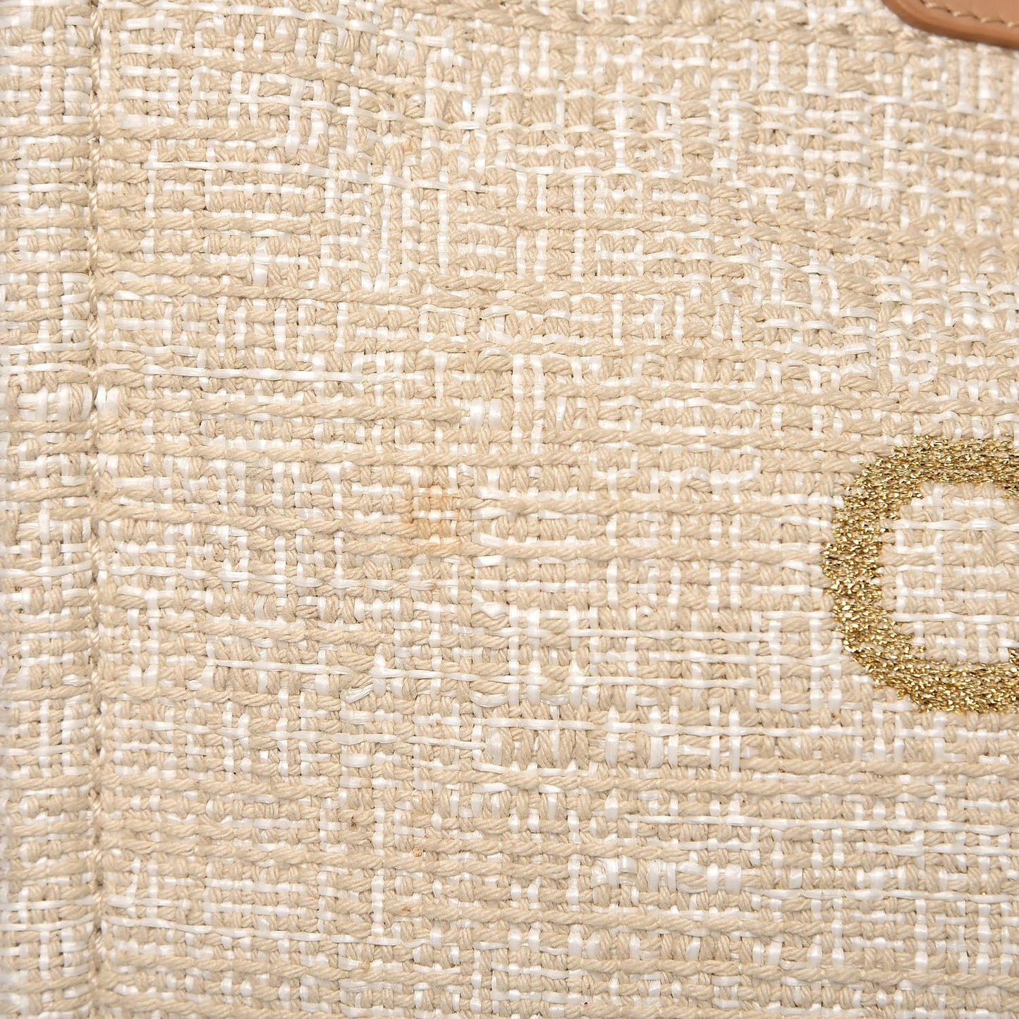 Canvas Large Deauville Tote Light Beige