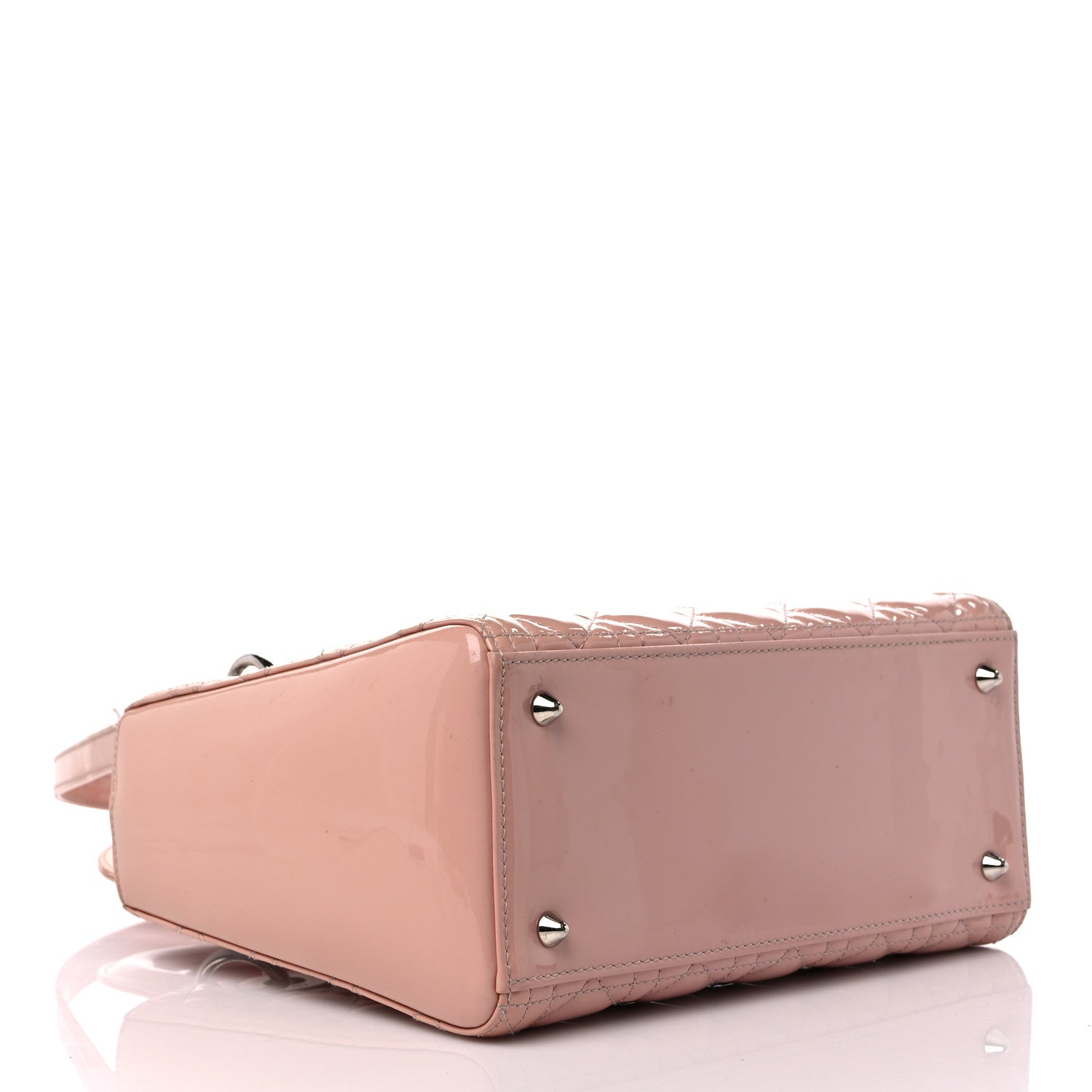 Christian Dior Patent Cannage Medium Lady Dior Rose Clair 4 of 14