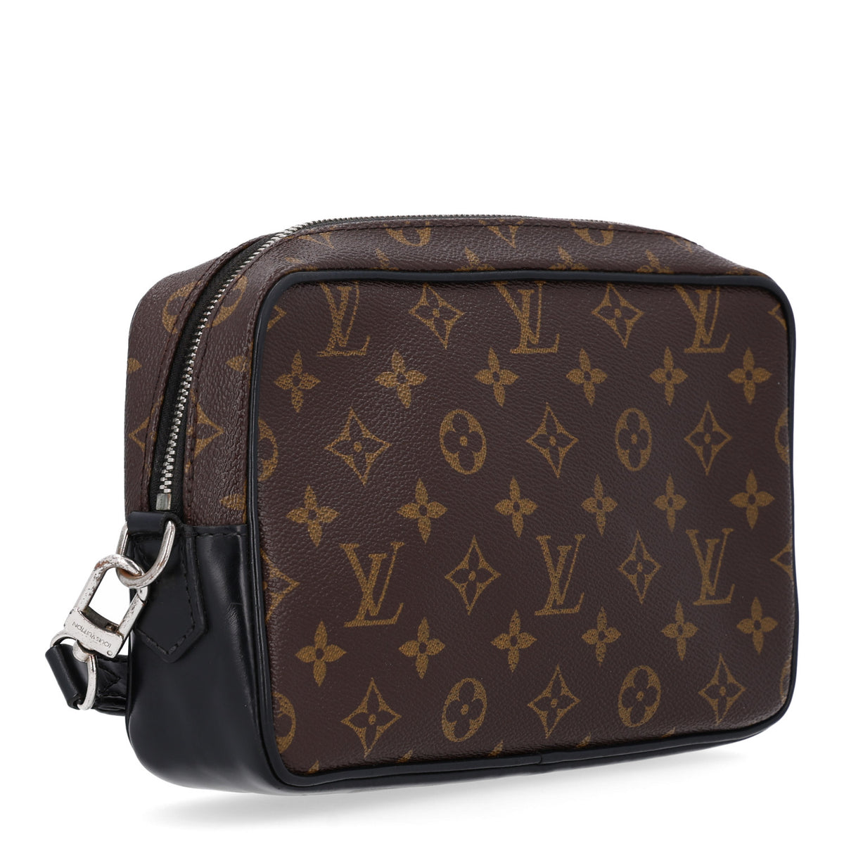 Louis Vuitton Monogram Macassar Kasai Clutch Black 3 of 10