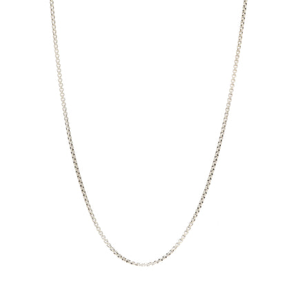 David Yurman Sterling Silver 1.7mm Baby Box Chain Necklace 18" 1 of 4